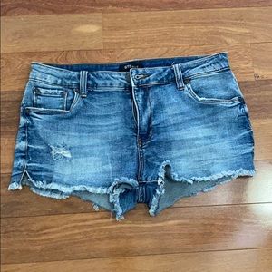 Low rise STS Blue denim shorts